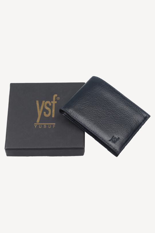 Erkek Lacivert Deri Cüzdan