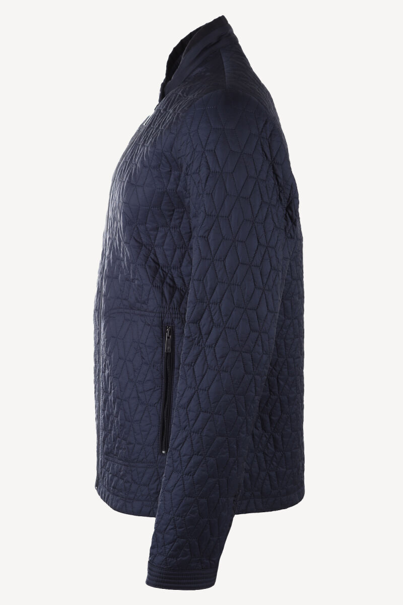 Erkek Lacivert Desenli Spor Yazlık Mont - 3