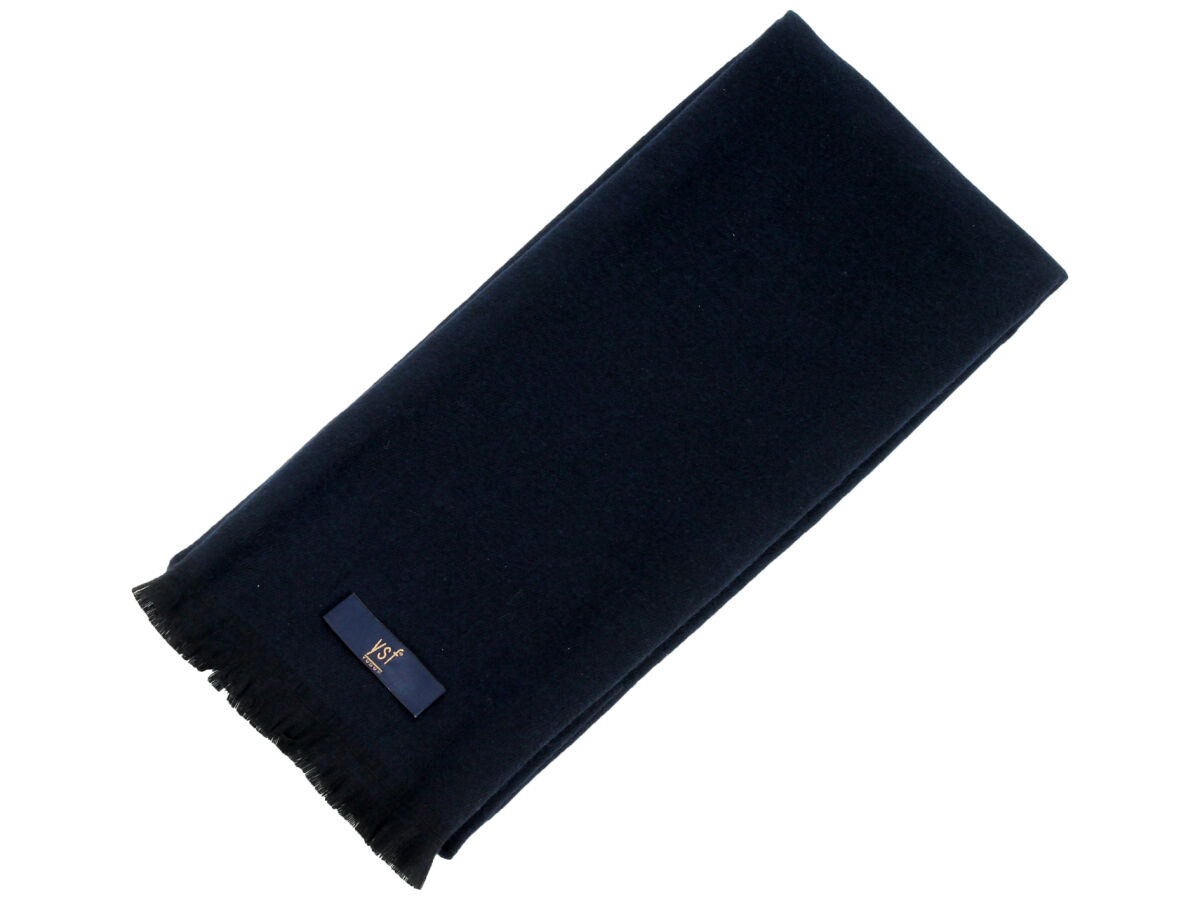 Erkek Lacivert Düz Kaşkol - 2