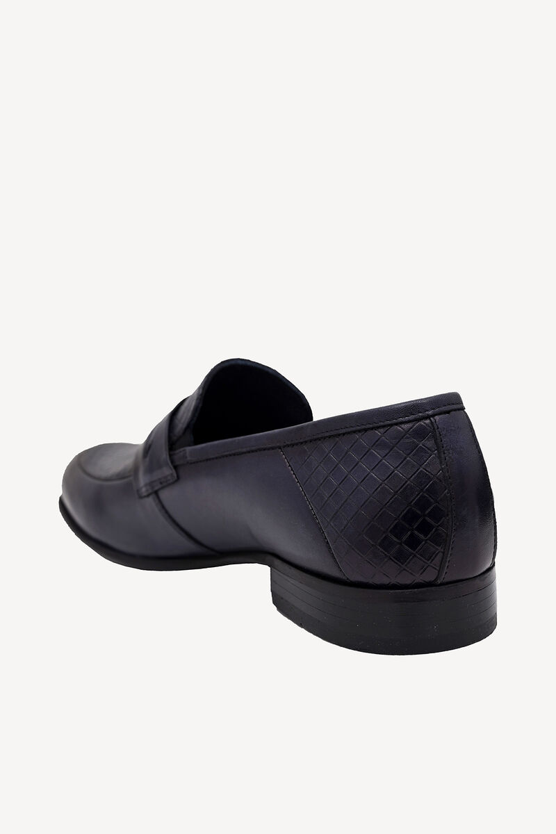 Erkek Lacivert Klasik Loafer Ayakkabı - 4