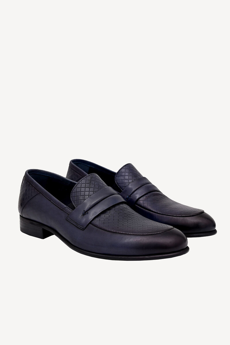 Erkek Lacivert Klasik Loafer Ayakkabı - 2