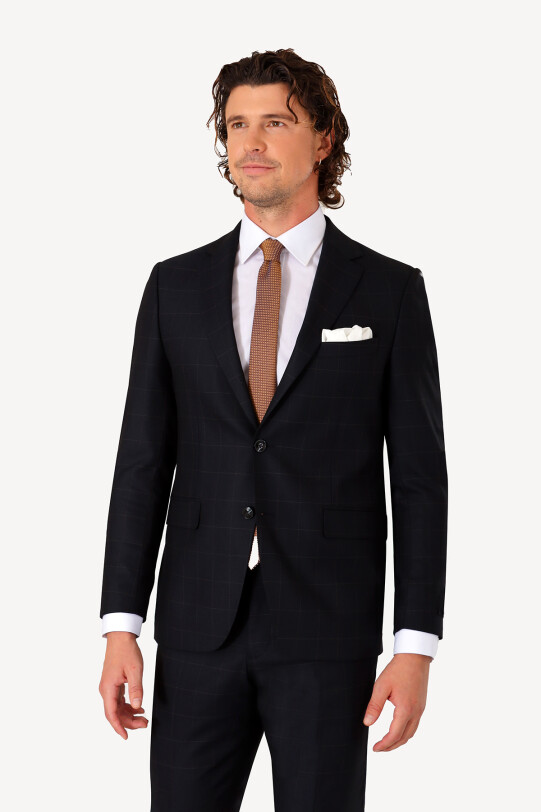 Erkek Lacivert Slim Fit Takım Elbise