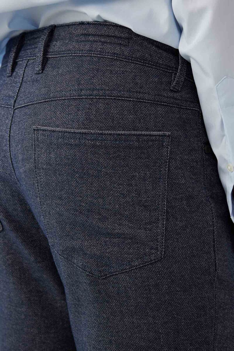 Erkek Mavi Regular Fit Üst Cep Spor Kanvas Pantolon - 8