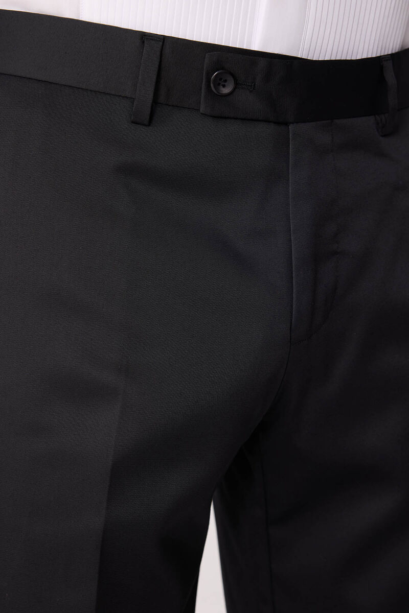 Erkek Mürdüm Çıkma Şal Yaka Slim Fit Damatlık - 10