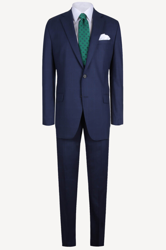 Erkek Parlament Ekose Regular Fit Takım Elbise - YSF