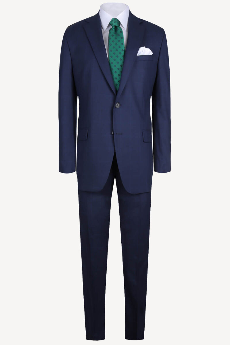 Erkek Parlament Ekose Regular Fit Takım Elbise - 1