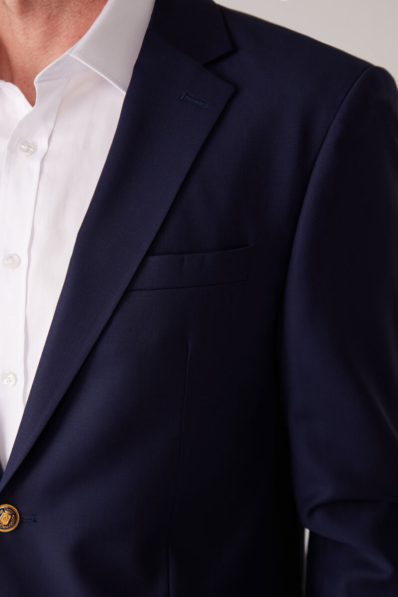 Erkek Parlament Klasik Yünlü Blazer Ceket - 8