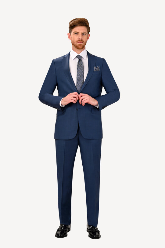 Erkek Parlament Mono Yaka Regular Fit Takım Elbise