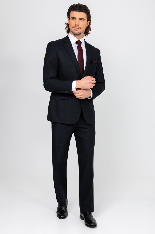 Erkek Parlament Regular Fit Flanel Takım Elbise