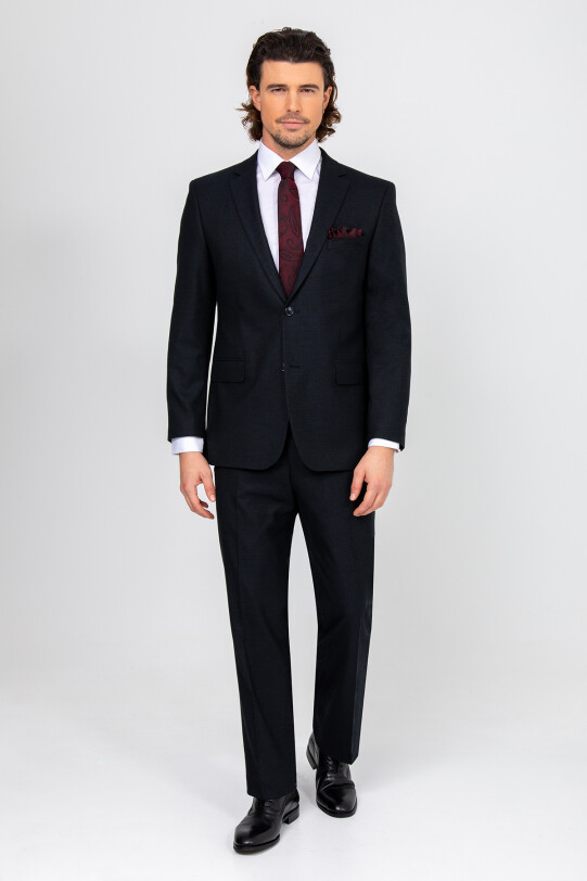 Erkek Parlament Regular Fit Flanel Takım Elbise