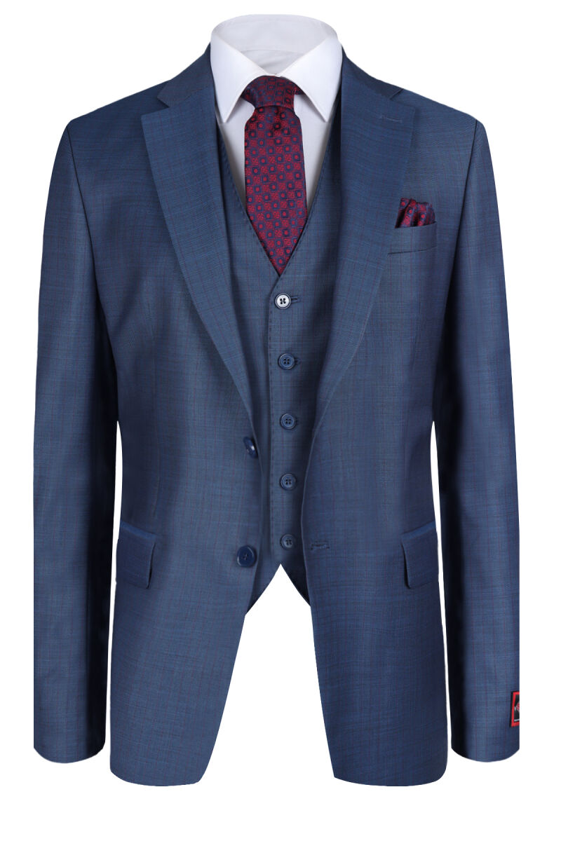 Erkek Parlament Regular Fit Yelekli Takım Elbise - 2