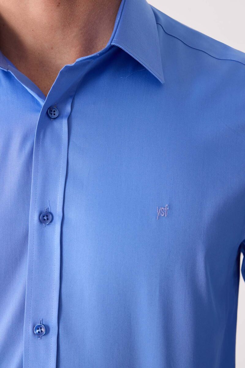 Erkek Parlament Slim Fit Saten Gömlek - 7