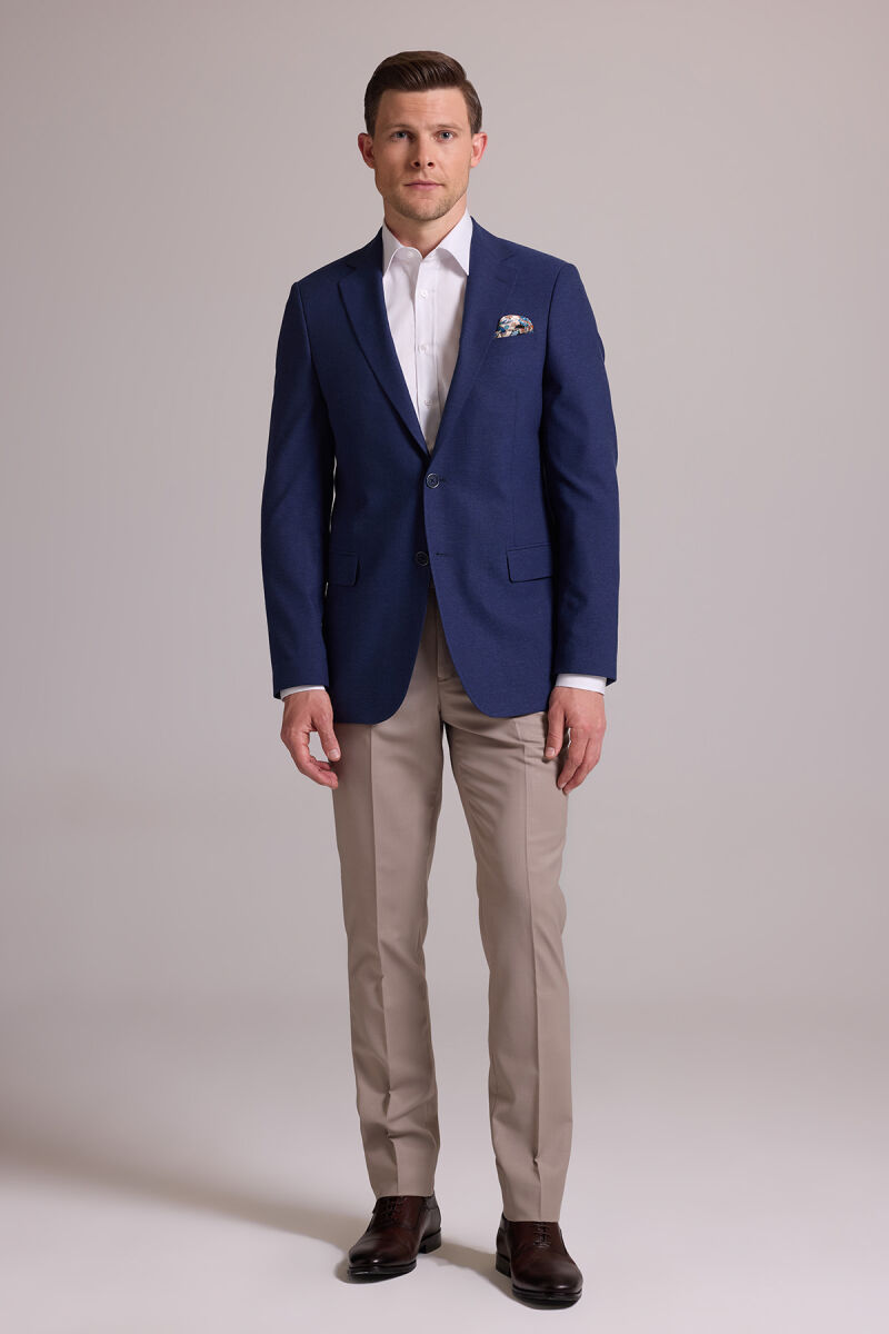 Erkek Parlament Spor Keten Ceket - 2