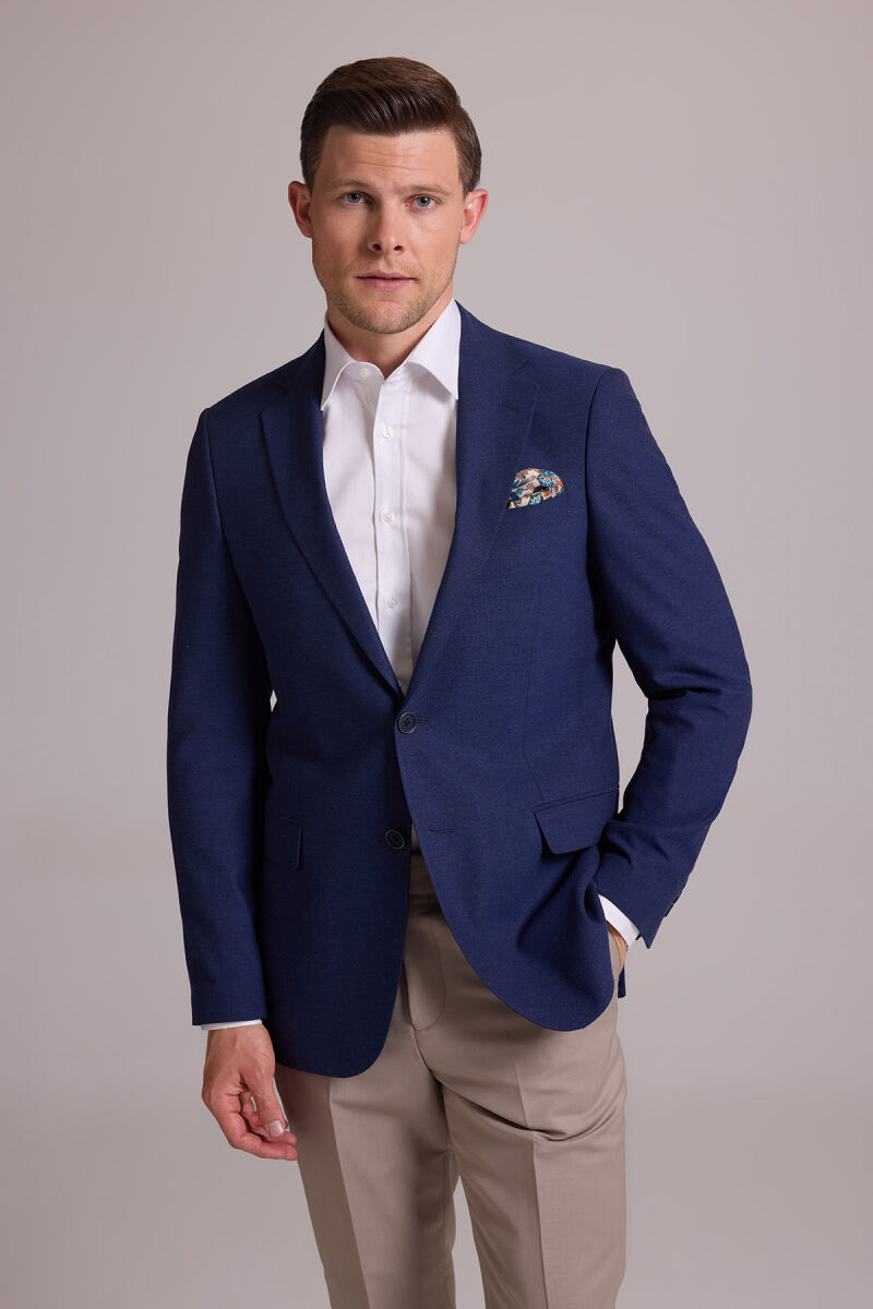 Erkek Parlament Spor Keten Ceket - 4