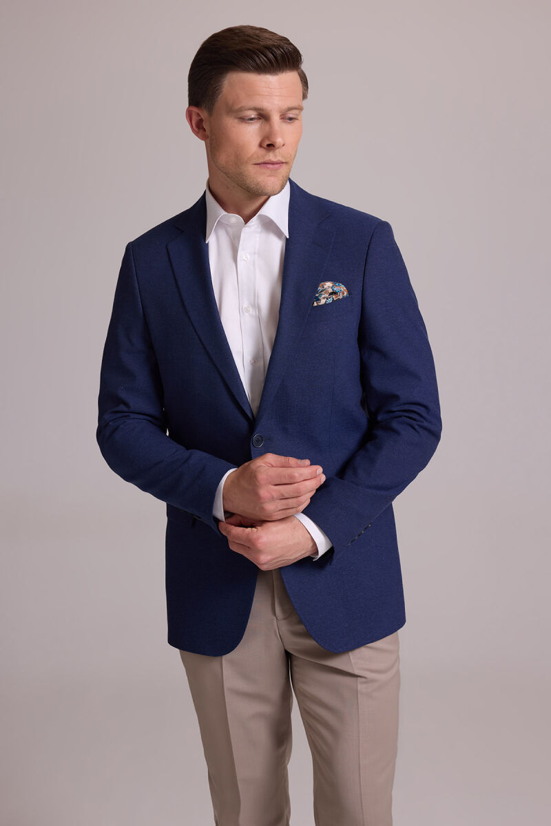 Erkek Parlament Spor Keten Ceket - 6