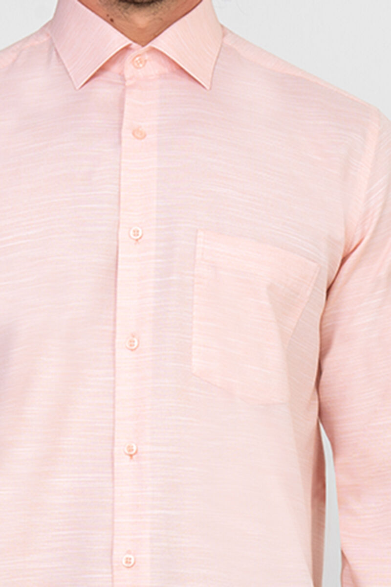 Erkek Pembe Uzun Kol Regular Fit Gömlek - 4