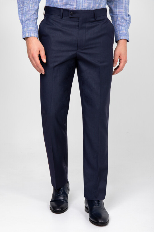 Erkek Petrol Regular Fit Kumaş Pantolon