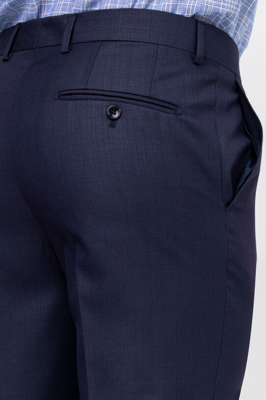 Erkek Petrol Regular Fit Kumaş Pantolon