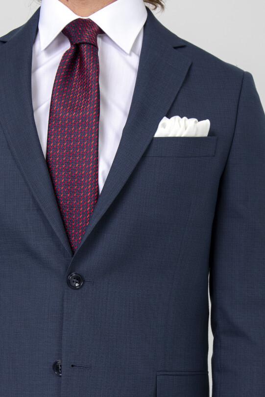 Erkek Petrol Regular Fit Takım Elbise