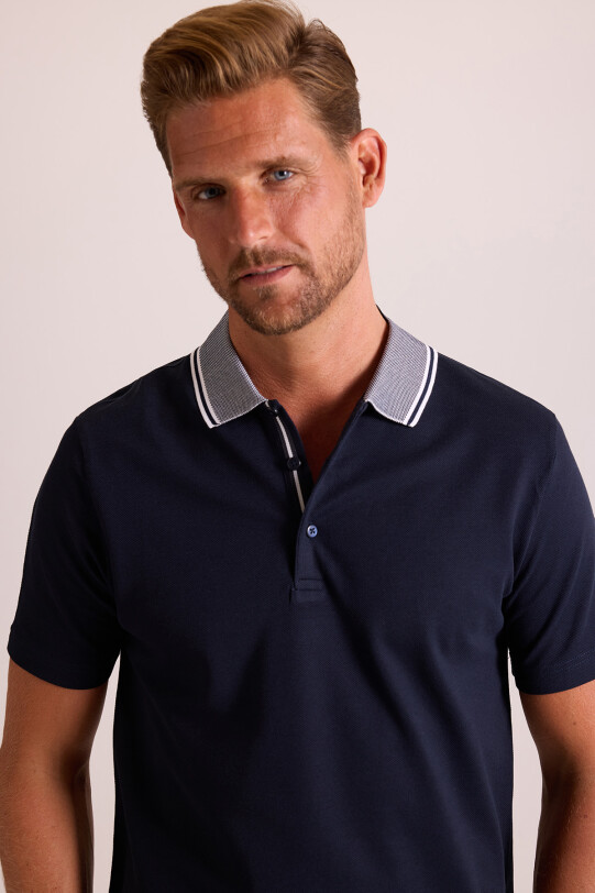 Erkek Lacivert Polo Yaka T-Shirt