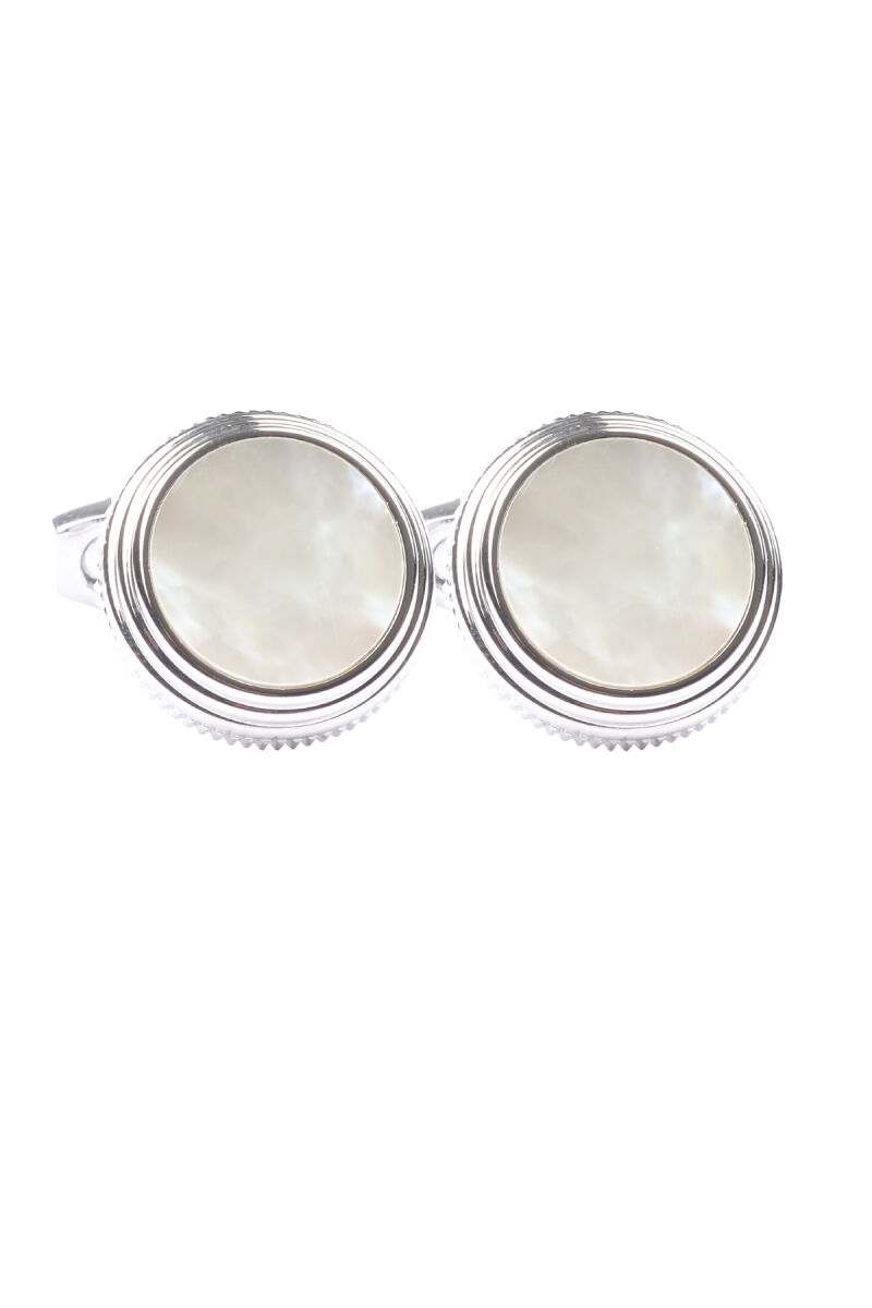 Erkek Sedef Oval Kol Düğmesi - 1