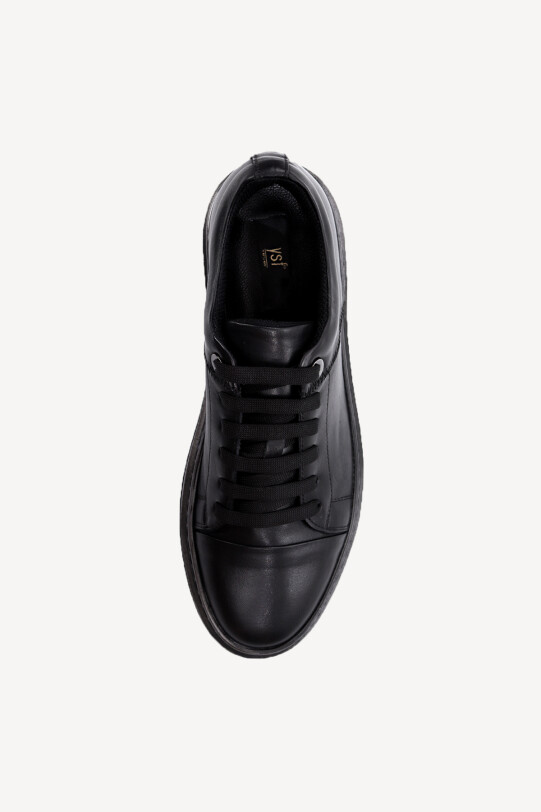 Erkek Siyah Bağcıklı Casual Ayakkabı