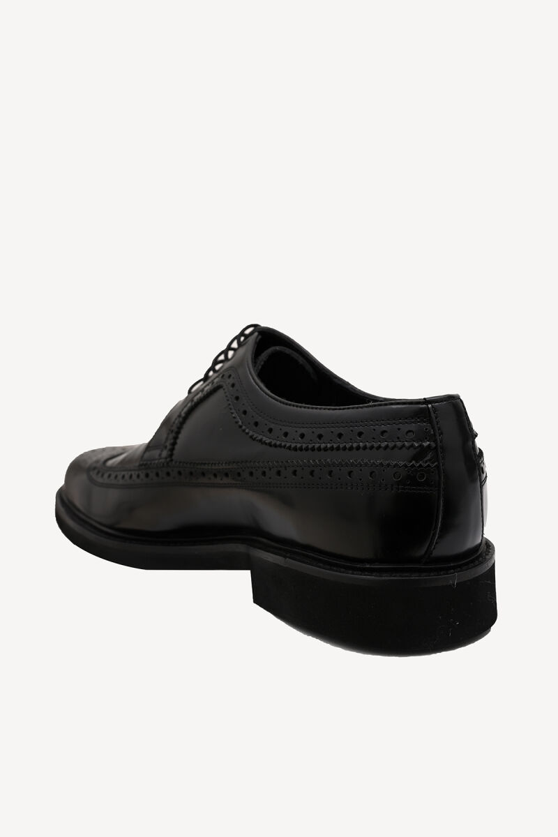 Erkek Siyah Bağcıklı Klasik Ayakkabı - 4