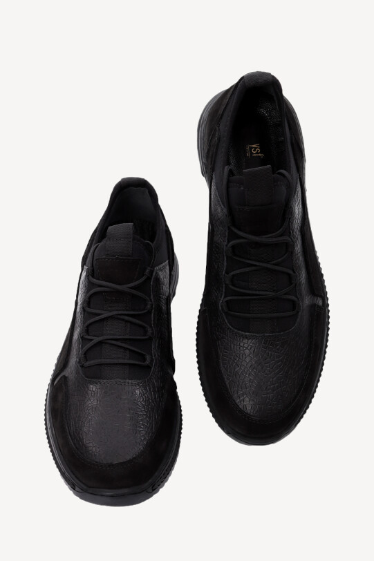 Erkek Siyah Bağcıklı Nubuk Casual Ayakkabı