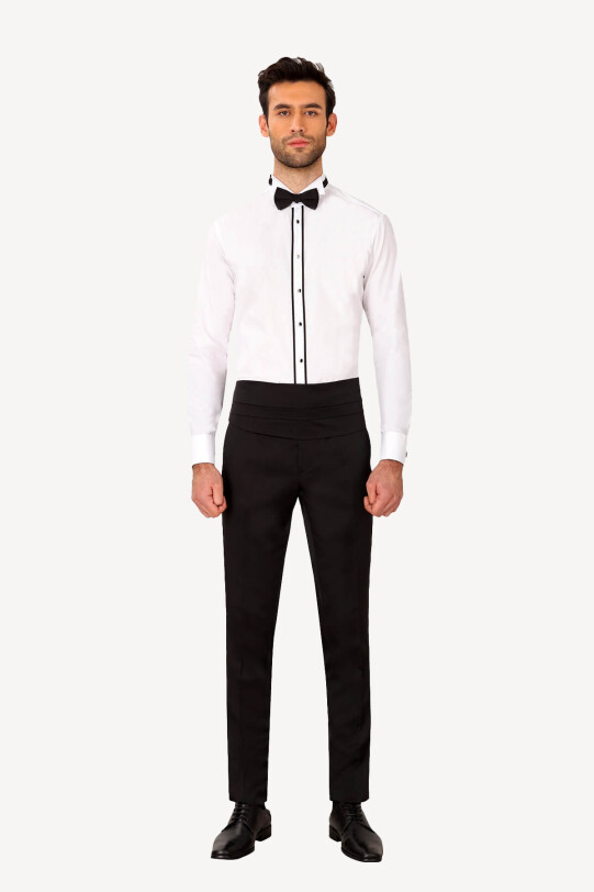 Erkek Siyah Damatlık Kuşak Takım - YSF (1)