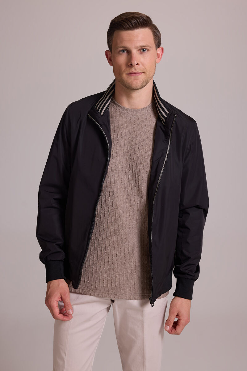 Erkek Siyah Mont Yazlık Spor Altı Lastikli - 1