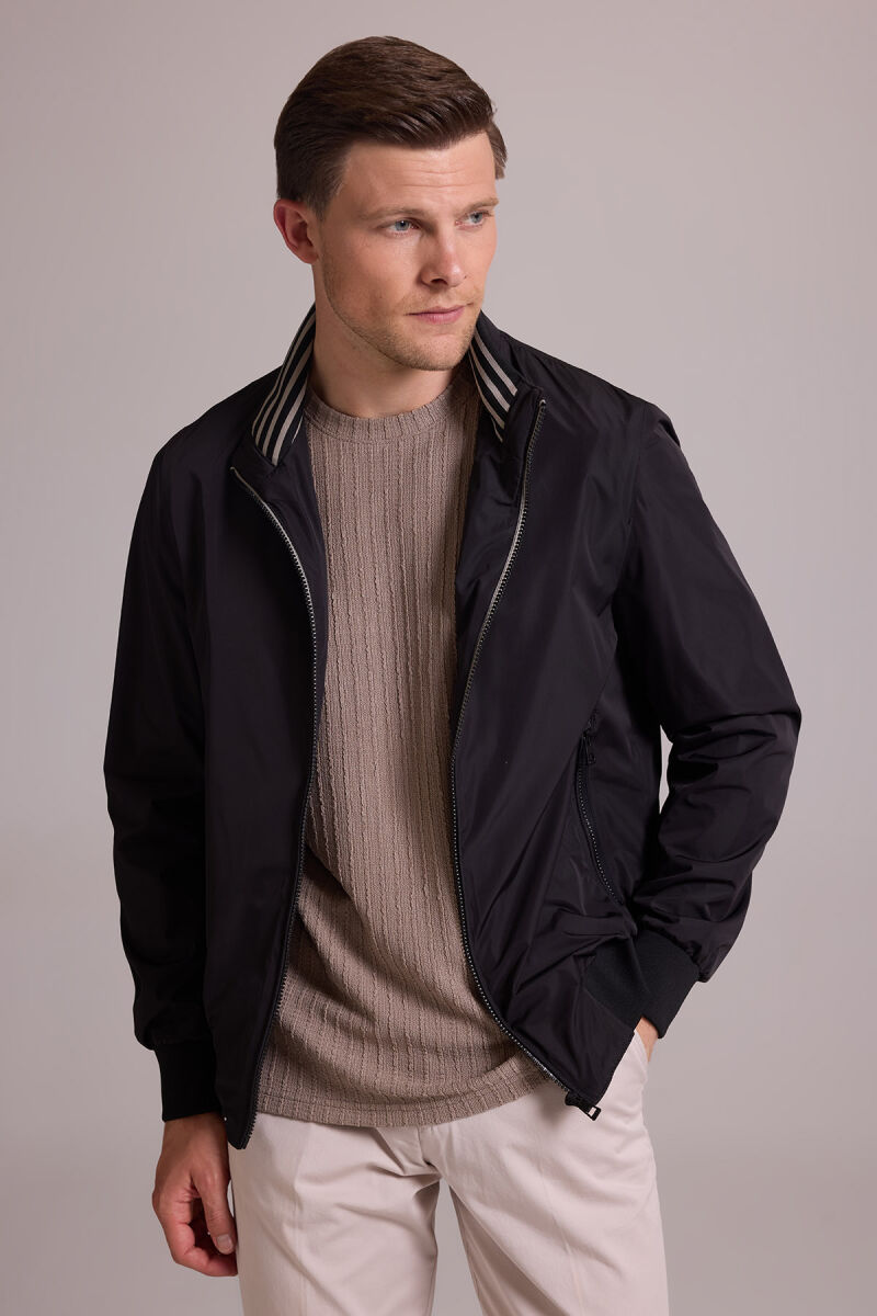 Erkek Siyah Mont Yazlık Spor Altı Lastikli - 4