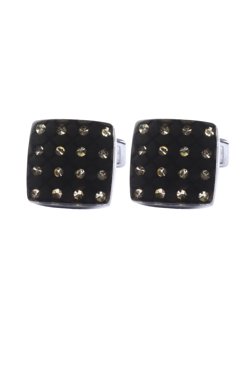 Erkek Siyah Noktalı Kol Düğmesi - 1