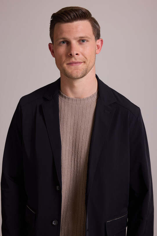 Erkek Siyah Regular Fit Yazlık Ceket Mont