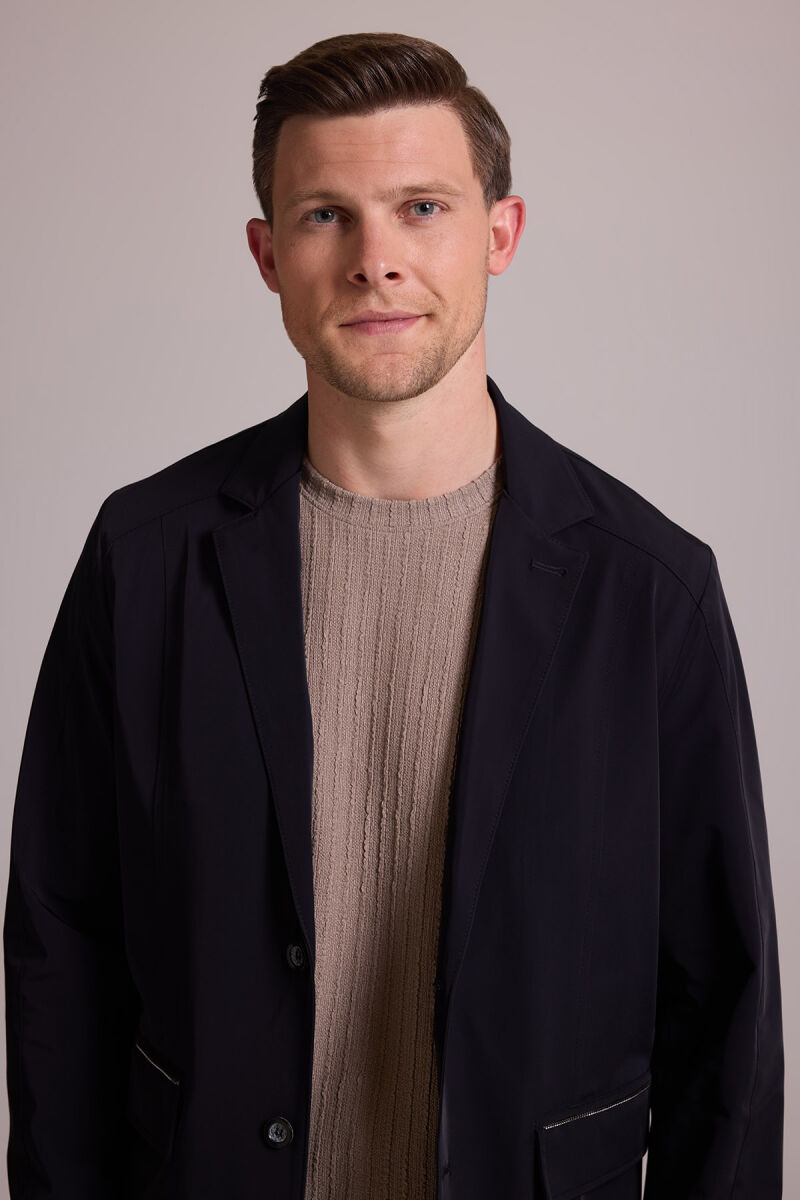 Erkek Siyah Regular Fit Yazlık Ceket Mont - 1