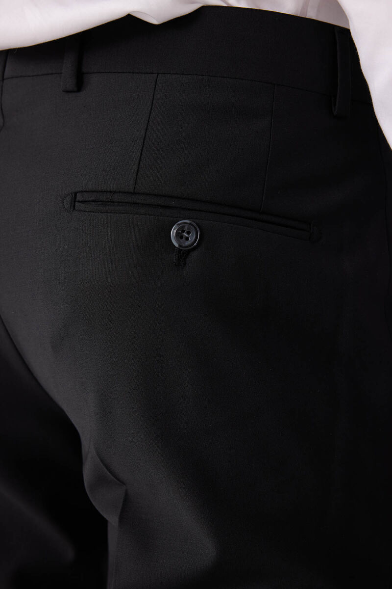 Erkek Siyah Slim Fit Takım Elbise - 11