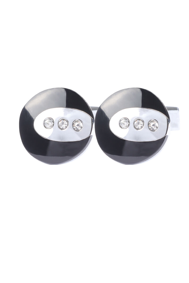 Erkek Siyah Taşlı Kol Düğmesi - 1