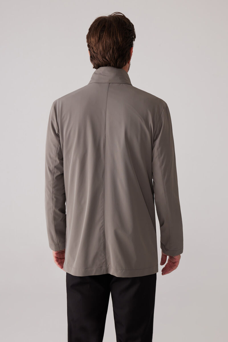 Erkek Taş Regular Fit Dik Yaka Yazlık Mont - 8