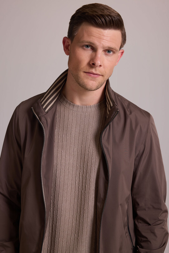 Erkek Vizon Mont Yazlık Spor Altı Lastikli