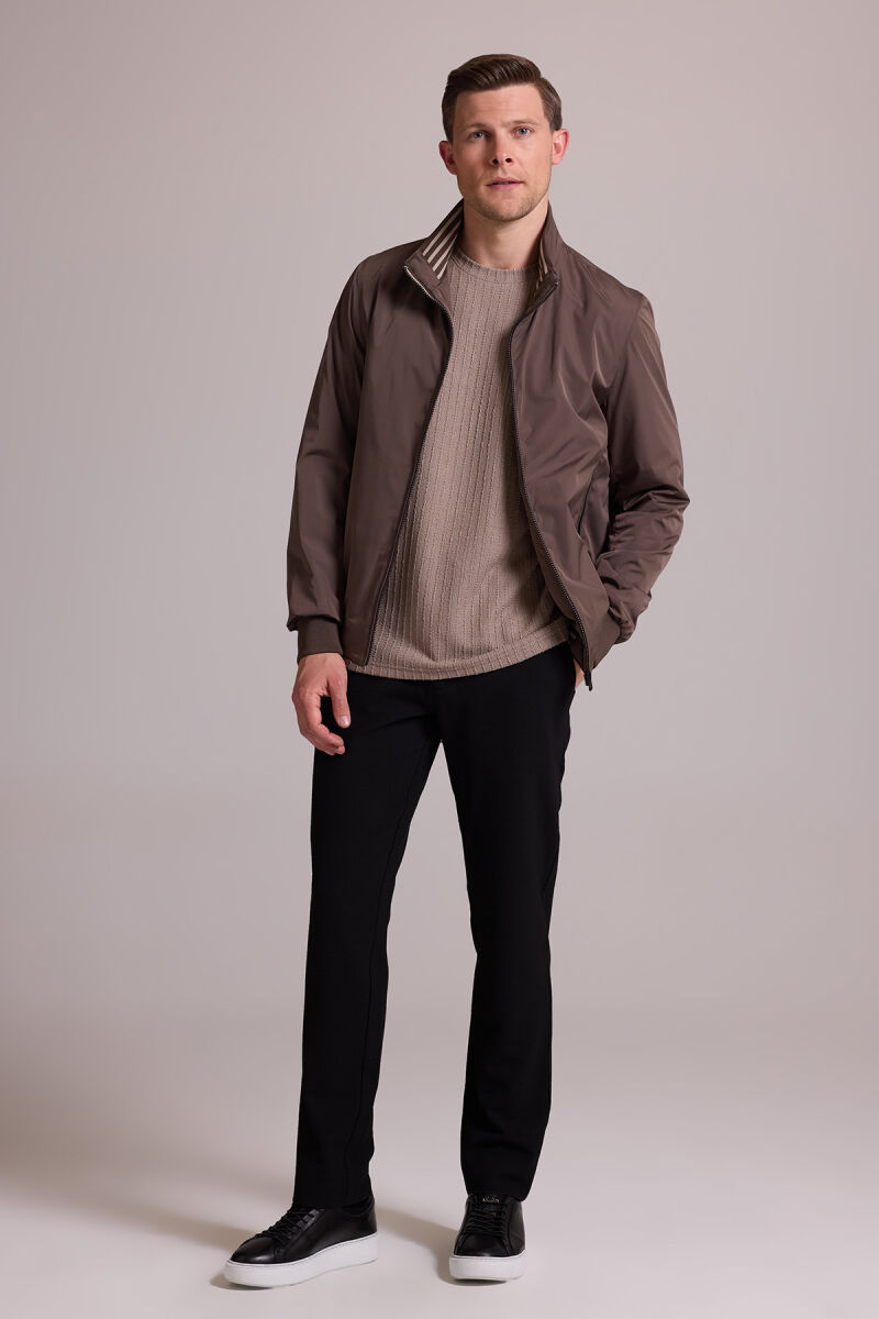 Erkek Vizon Mont Yazlık Spor Altı Lastikli - 4