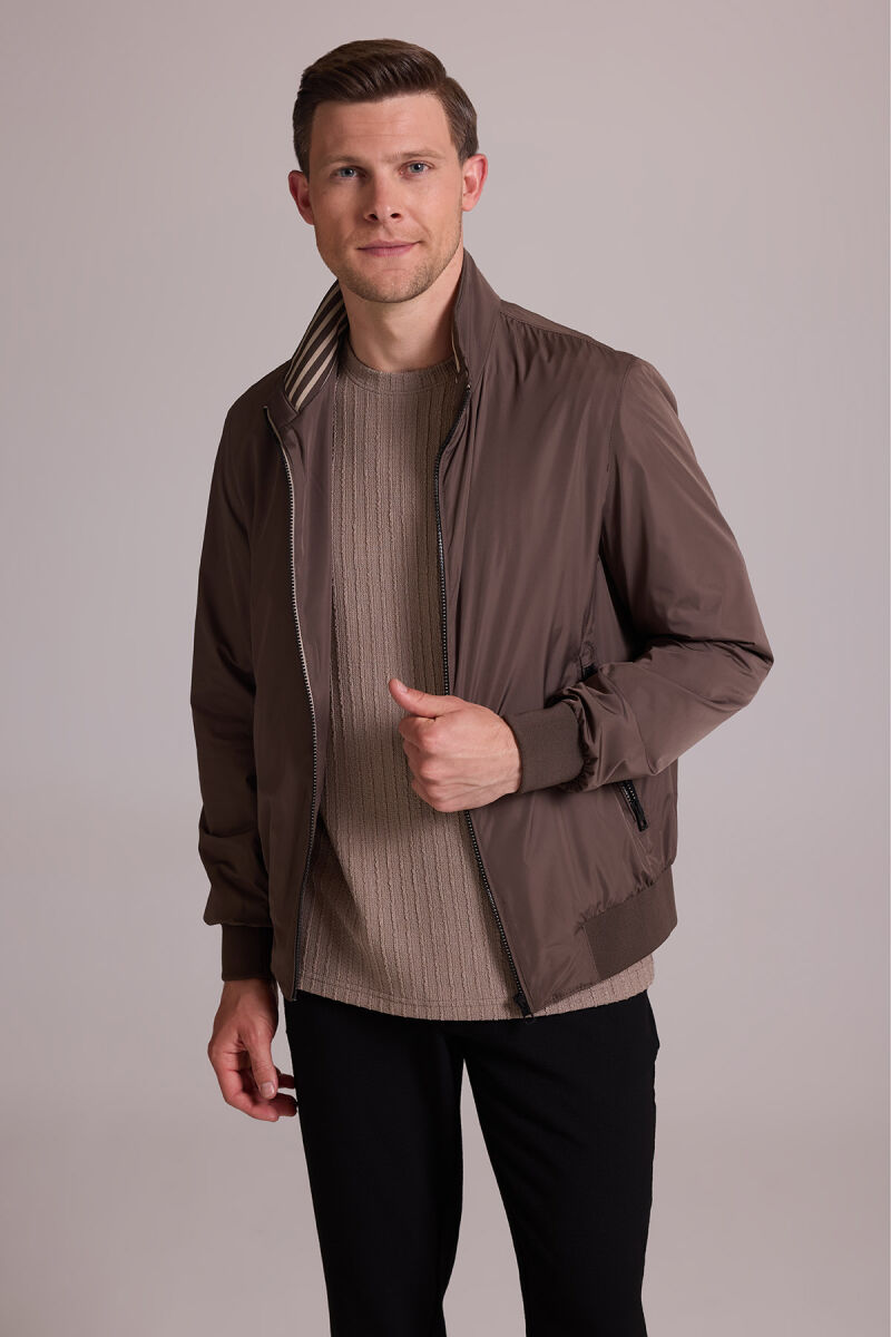 Erkek Vizon Mont Yazlık Spor Altı Lastikli - 5