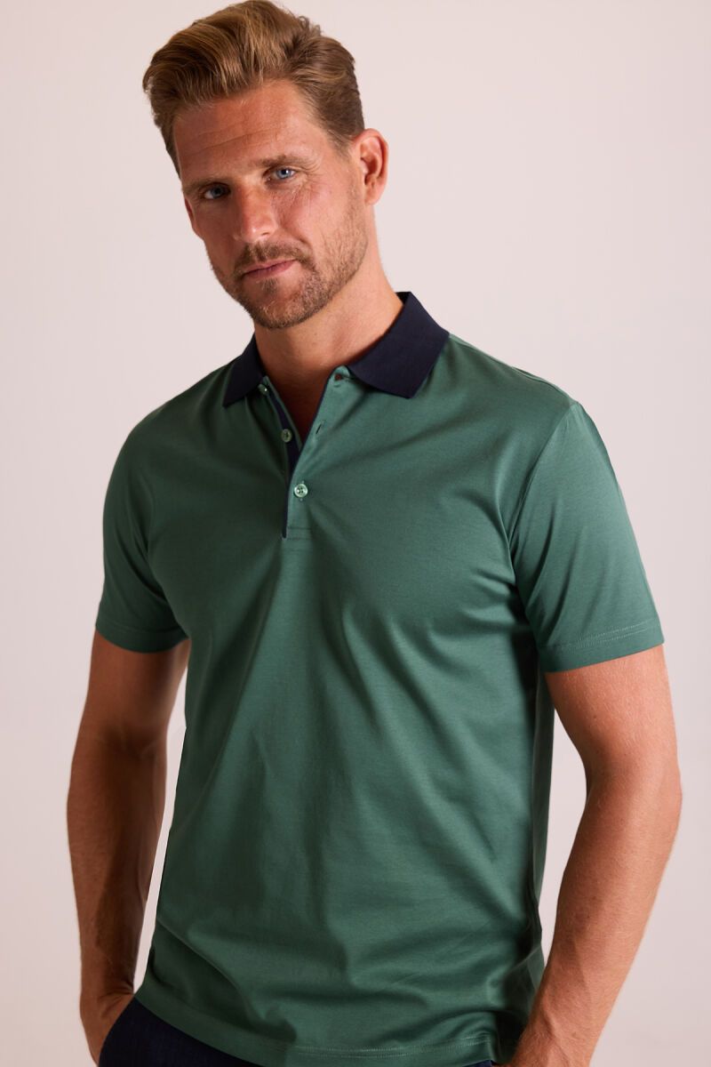 Erkek Yeşil Polo Yaka T-Shirt - 2