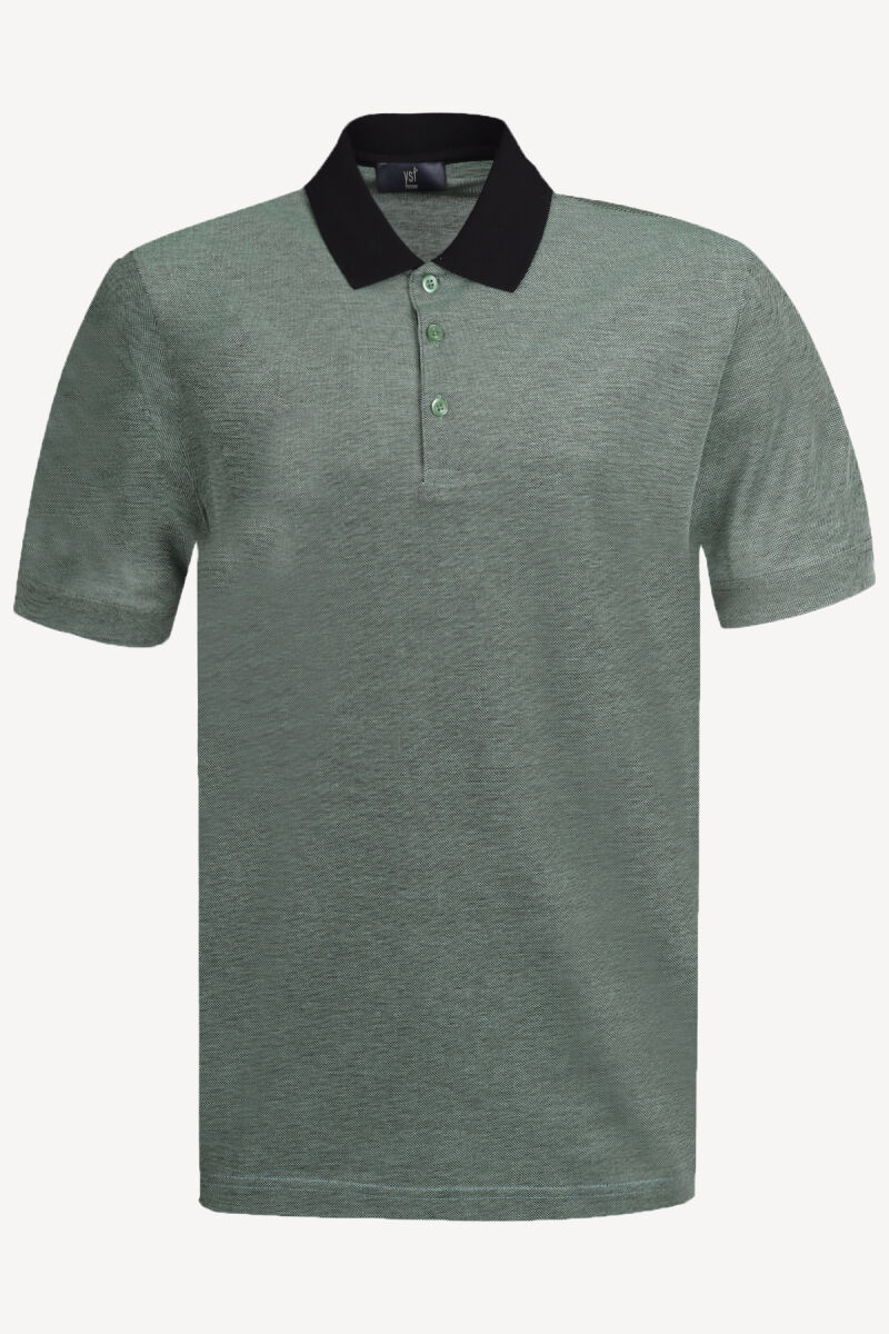 Erkek Yeşil Regular Fit Tişört - 1