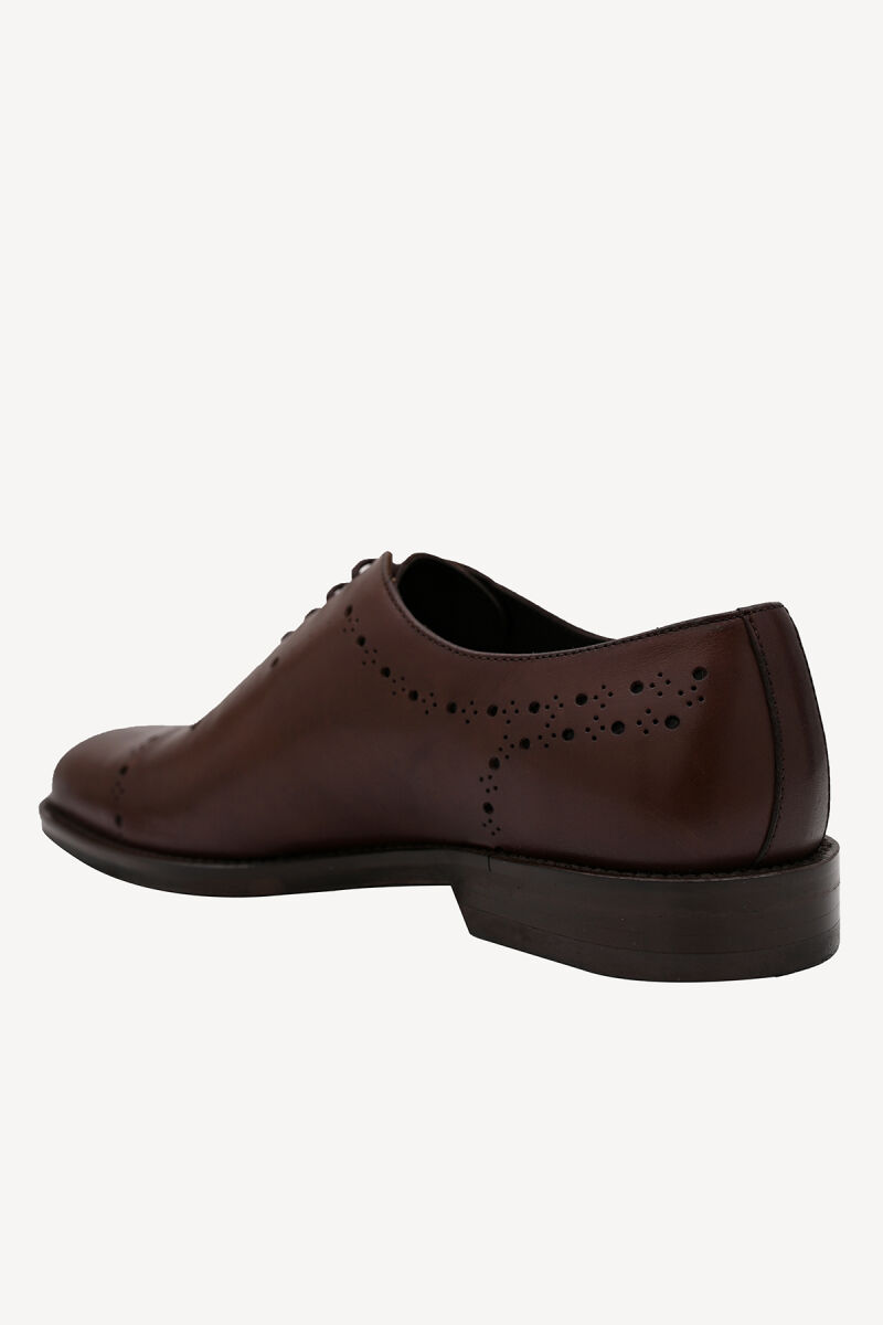 Erkek Kahverengi Klasik Bağcıklı Ayakkabı - 4