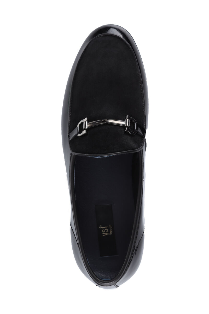 Erkek Siyah Rugan Klasik Rugan Süet Ayakkabı - 4