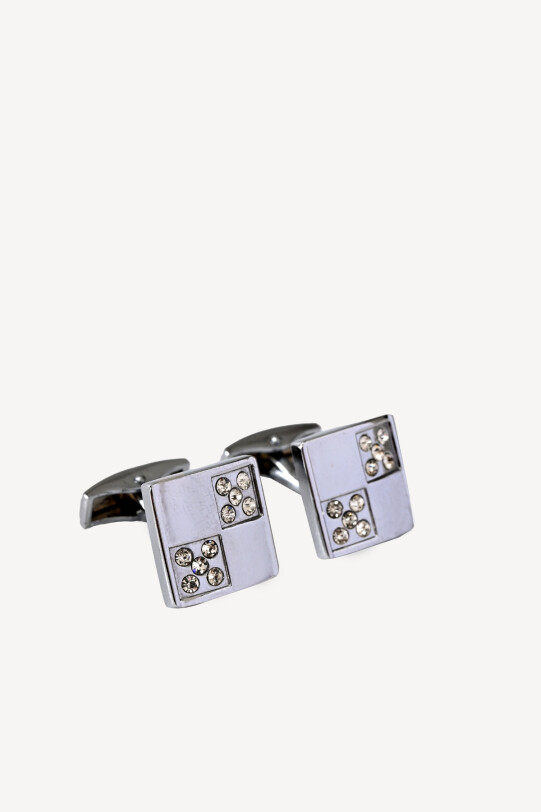 Erkek Gri Taşlı Kol Düğmesi - YSF