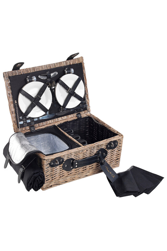 Picnic&co 4 Kişilik Desenli Piknik Sepeti